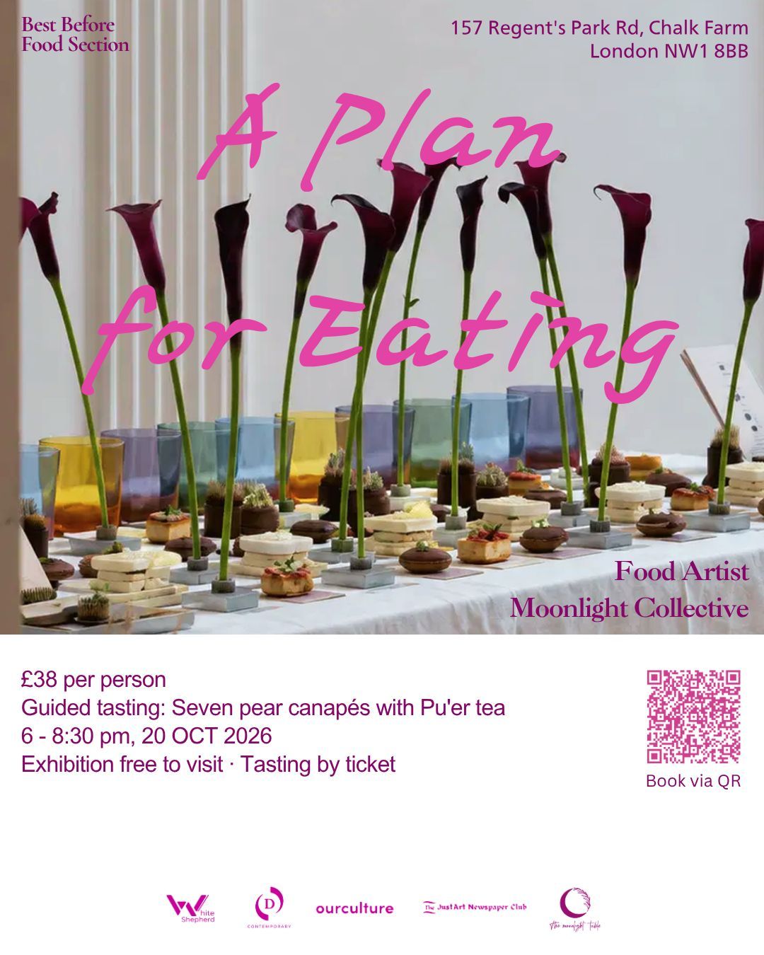 A Plan for Eating: Guided Tasting with Group Exhibition: Seven pear canapés with Pu'er Tea