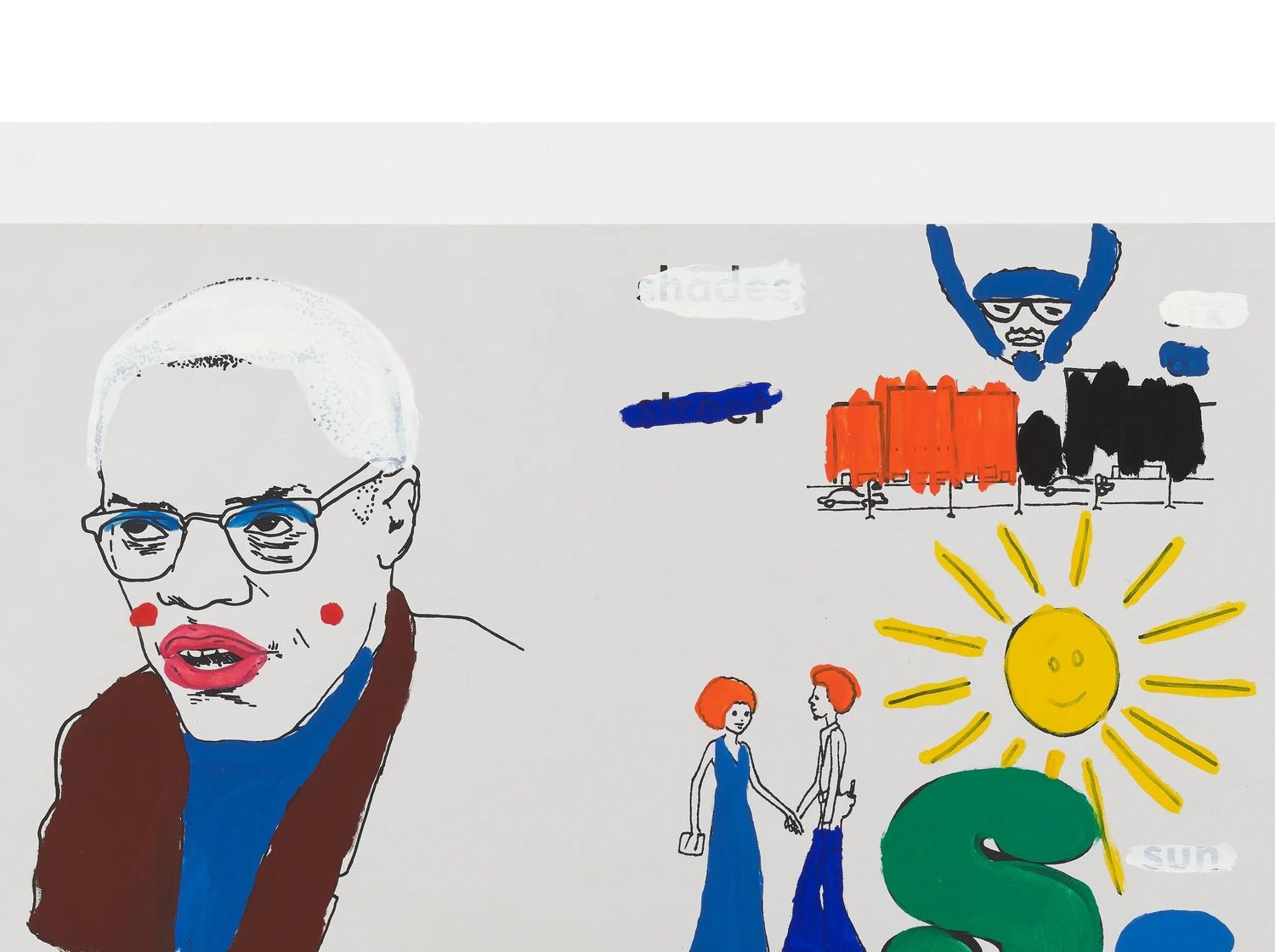 Glenn Ligon. Sit So Your Back Isnt Against The Door