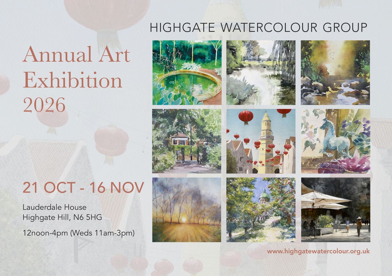 Highgate Watercolour Group Annual Exhibition 2026