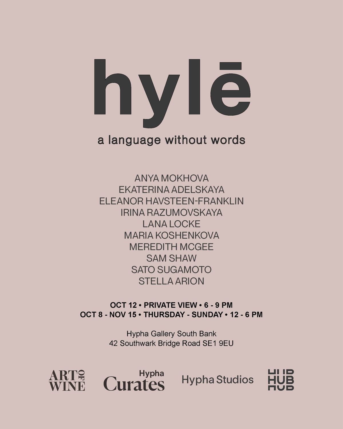hylē: a language without words