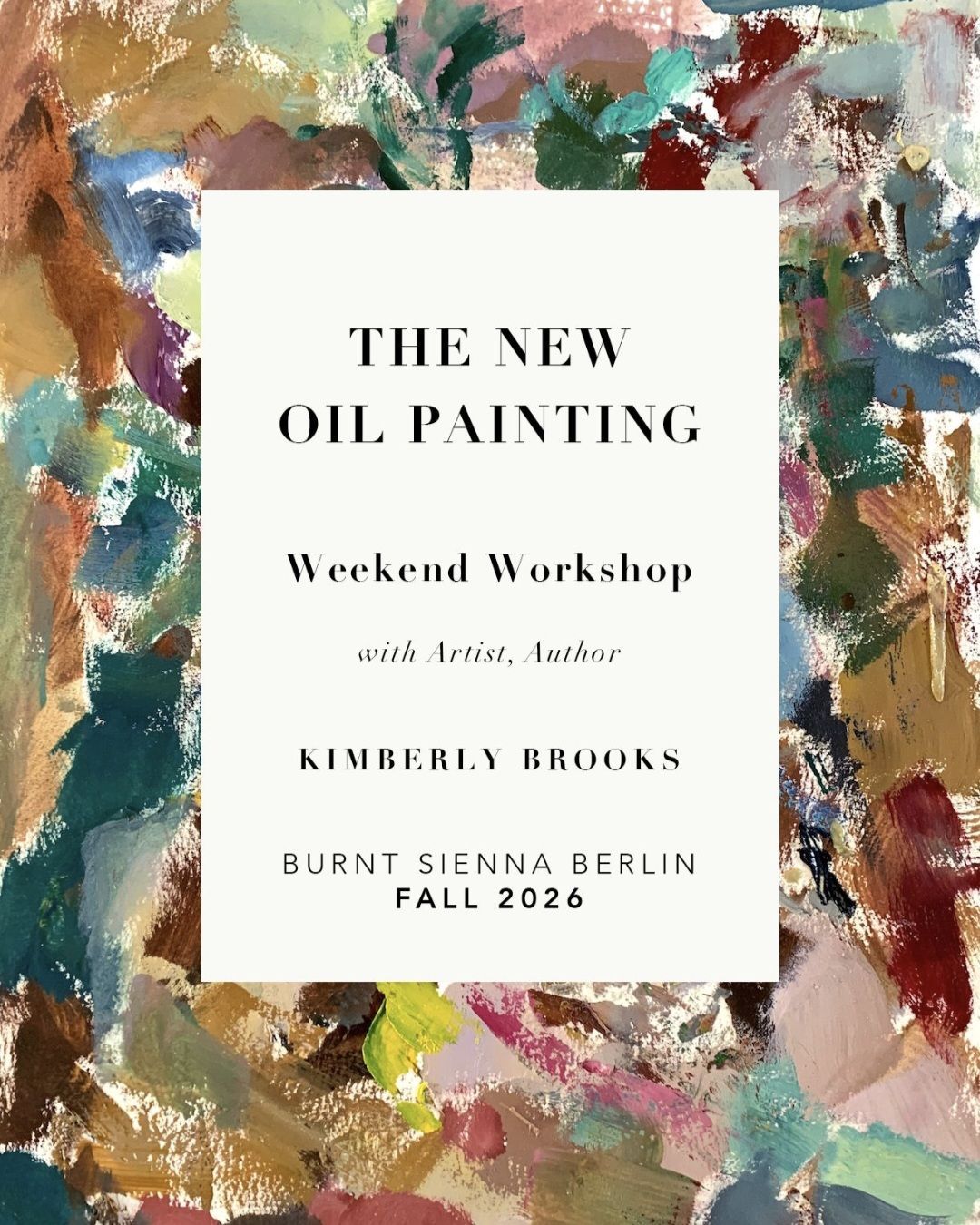 Solvent-Free Oil Painting Masterclass with Kimberly Brooks