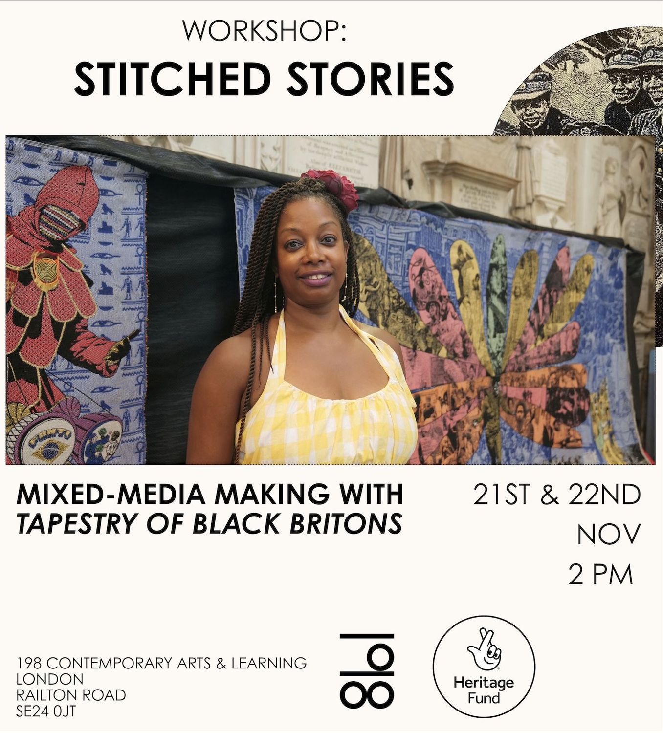 Stitched Stories — Mixed‑media making with Tapestry of Black Britons