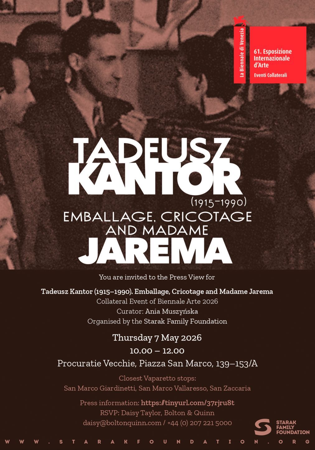 Tadeusz Kantor: Emballage, Cricotage and Madame Jarema