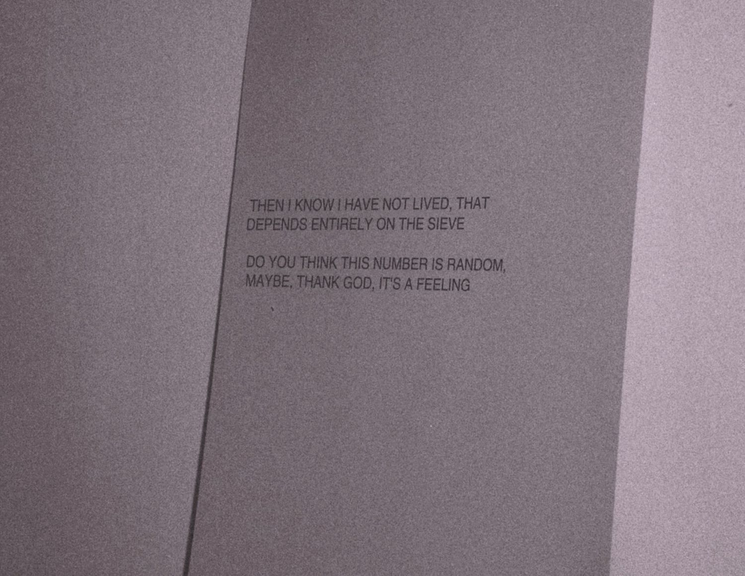 Then I Know I Have not Lived
